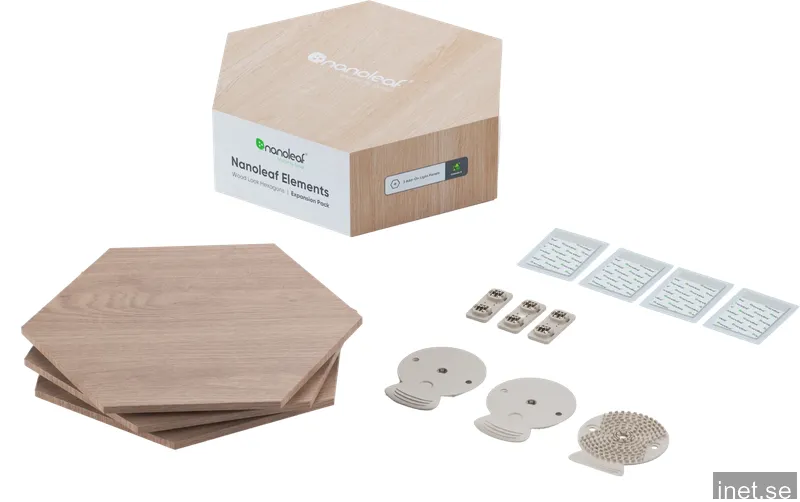 Nanoleaf Elements - Wood Look Hexagons Expansion Pack (3 Panels)