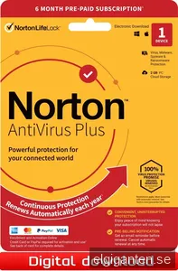 Norton AntiVirus Plus 1 Device 6 Months Subscription