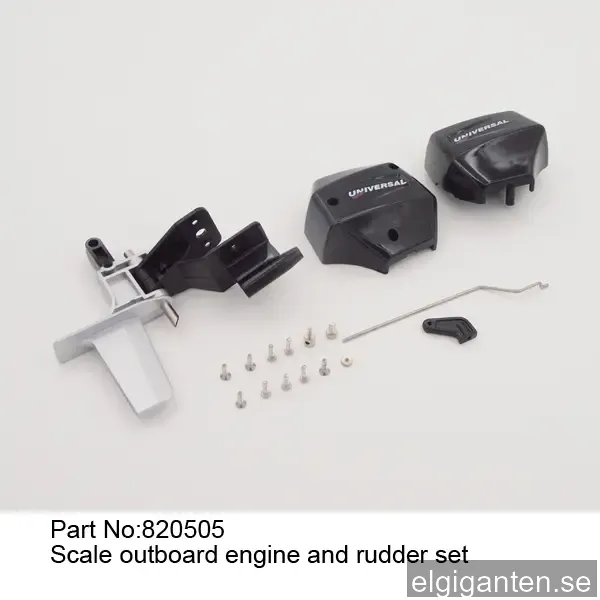 Jw820505 skala utombordsmotor och roderuppsättning