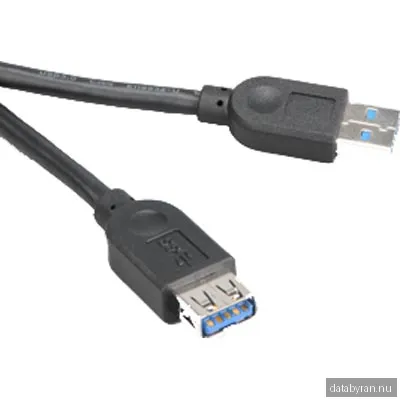 Akasa - USB-förlängningskabel USB typ A (hane) till USB typ A (hona) - USB 3.0 - 1.5 m - svart