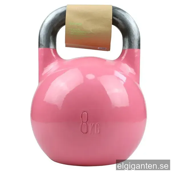 TITAN LIFE PRO kettlebell Steel Competition 8 kg. Rosa Professionell kettlebell Tävlingssats