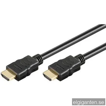 Goobay High Speed HDMI-kabel med Ethernet 69122 Svart, HDMI till HDMI,