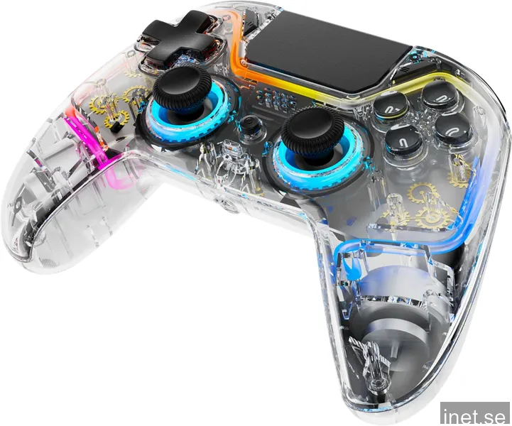 Deltaco GAMING PS4 Transparent Controller - Wireless Controller - Sony PlayStation 4