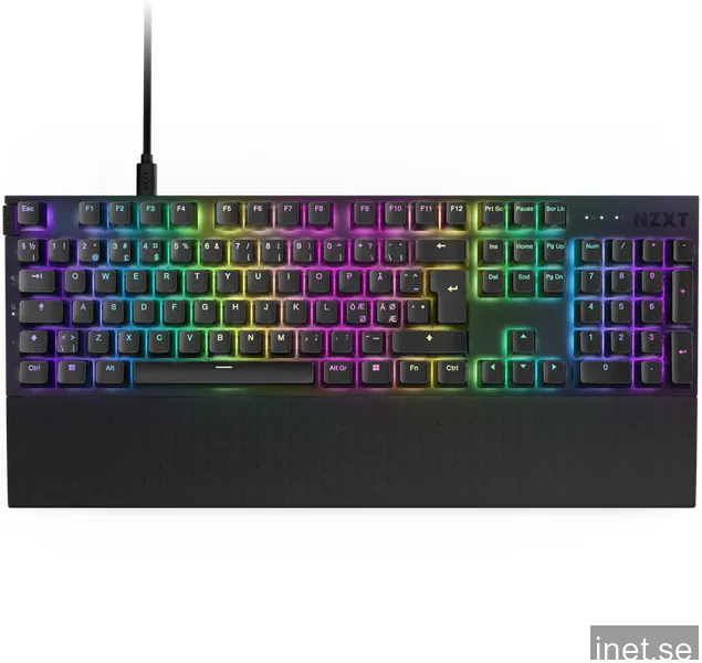 NZXT Function 2 Optical Switch Keyboard, RGB - Svart