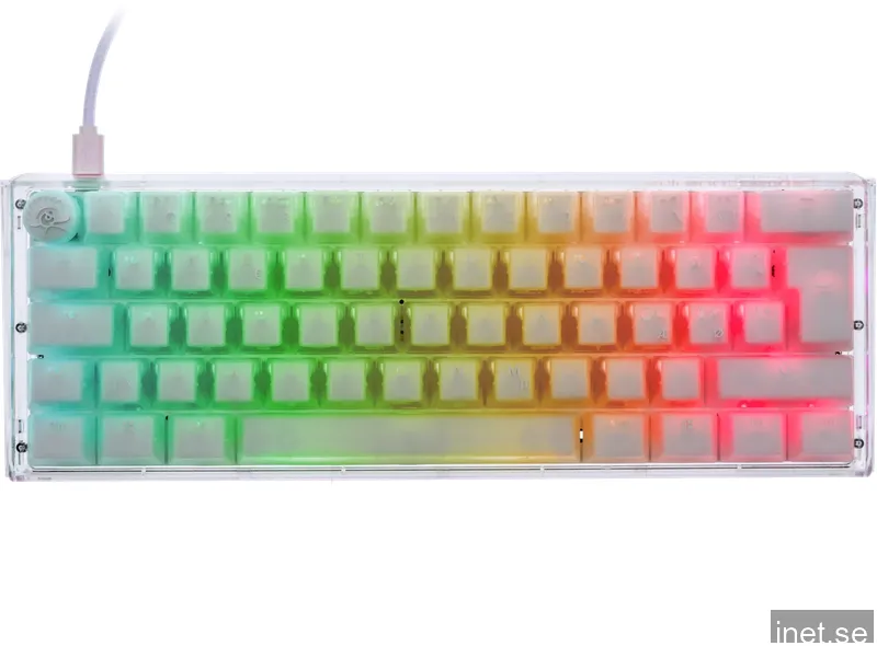 Ducky ONE 3 Mini Aura White RGB Hotswap Tangentbord [Jellyfish Y]