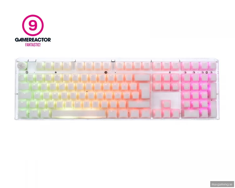 Ducky ONE 3 Aura White RGB Hotswap Tangentbord [MX Silent Red] (DEMO)