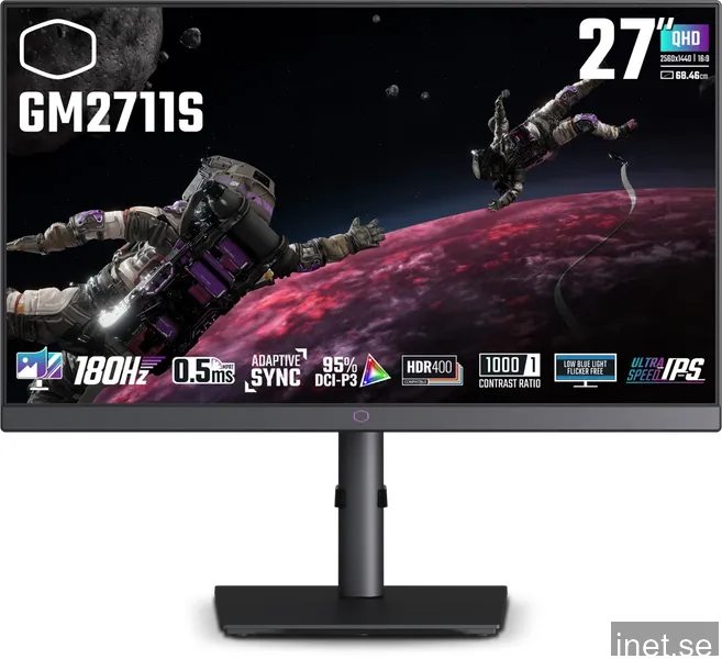 Cooler Master GM2711S 27" QHD 180Hz 1ms IPS Gamingskärm