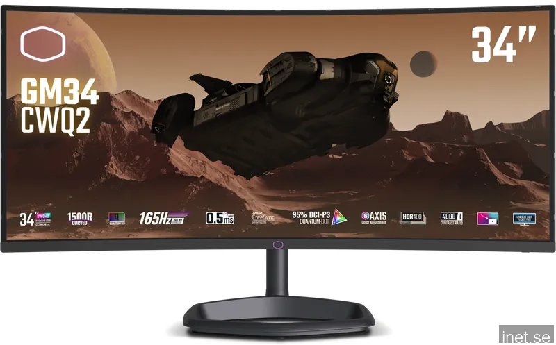 Cooler Master 34" GM34-CWQ2 VA WQHD (1500R) 180 Hz USB-C