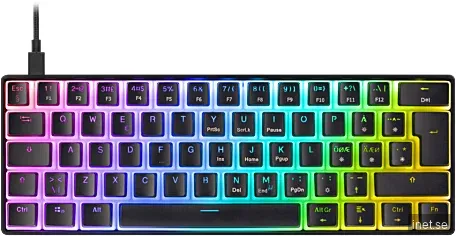 DELTACO GamingTangentbord DK475 60% Svart