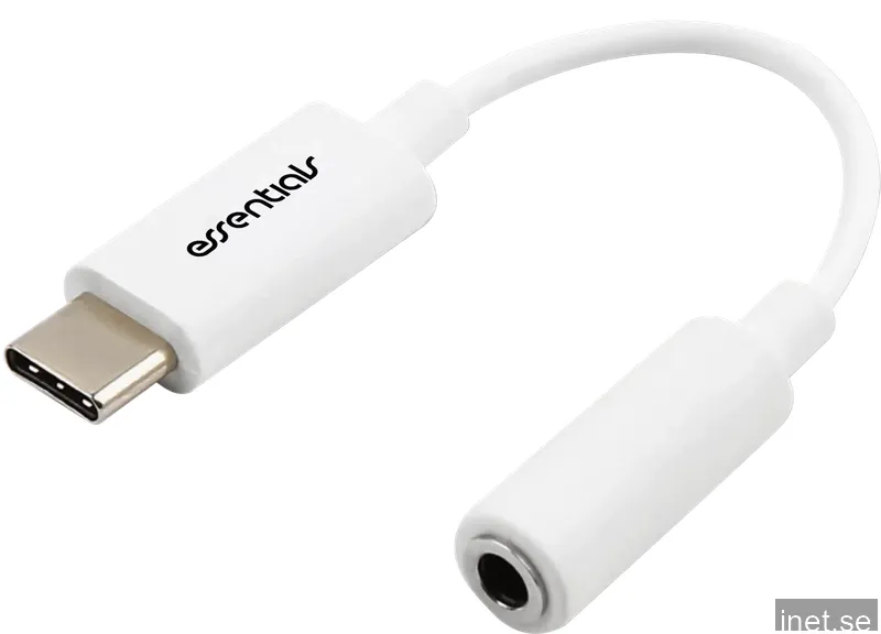 Essentials USB-C -> 3.5 audio adapter, Vit