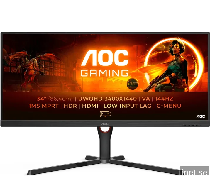 AOC 34" U34G3XM VA WQHD 144 Hz