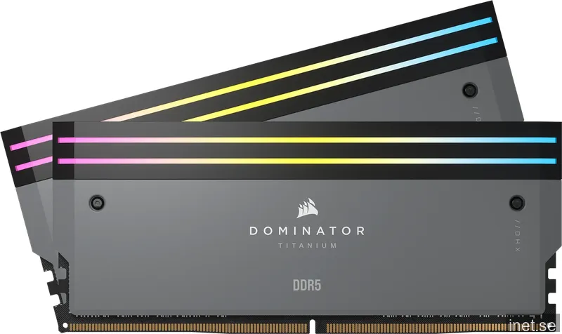 32 GB (2x16GB) DDR5-6000 Corsair Dominator Titanium RGB CL30, AMD EXPO - Svart