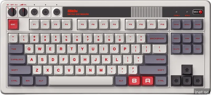 8Bitdo Retro Mechanical Keyboard - Trådlöst Tangentbord ANSI - N Edition