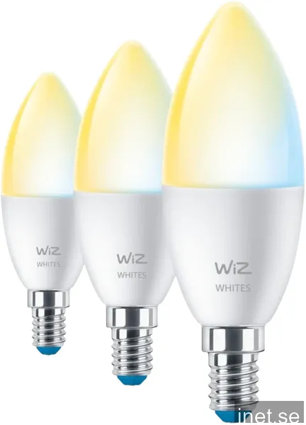 WiZ C37 E14 Smart Ljuskälla 3-pack - Dimbar varm-till-kallvit LED