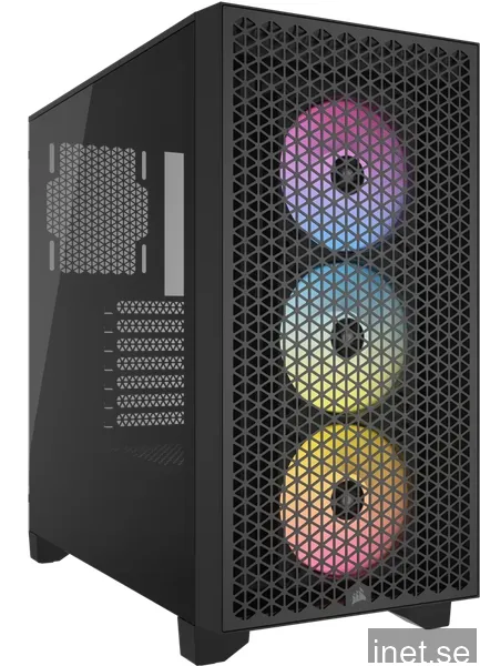 Corsair 3000D RGB AIRFLOW TG - Black - Chassi - Miditower - Svart