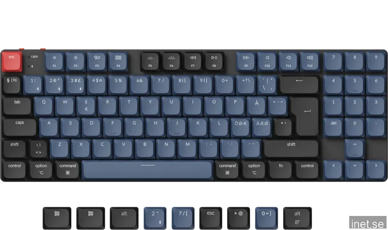 Keychron K13 Pro Low Profile Trådlöst Tangentbord RGB Aluminium [Gateron G Pro Brown]