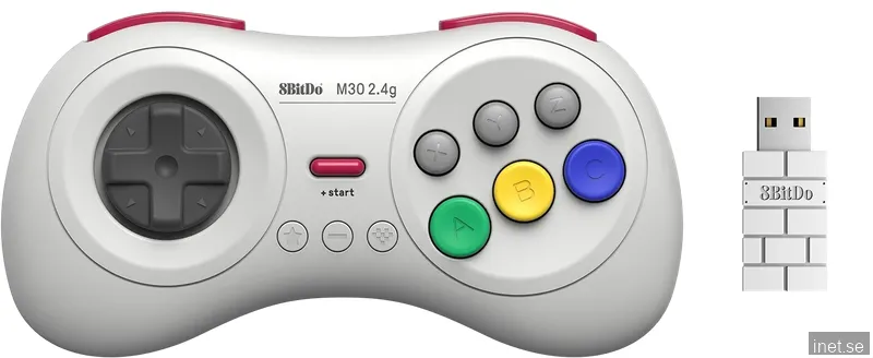 8BitDo M30 2.4G Wireless Pad White - Wireless Controller - Nintendo Switch