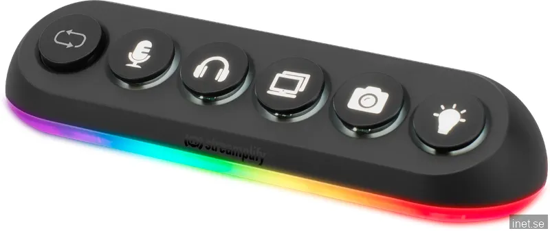 Streamplify HUB DECK 5, RGB 5-Port USB Hubb, 12V - Svart