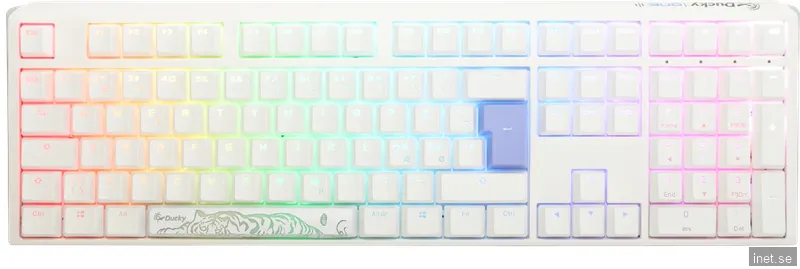 Ducky ONE 3 Pure White RGB Hotswap Tangentbord [MX Red]