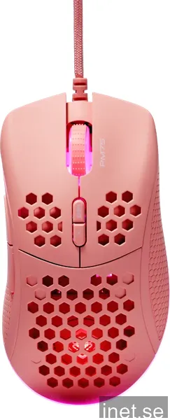 Deltaco Gaming PM75 Ultralätt RGB Gamingmus - Rosa