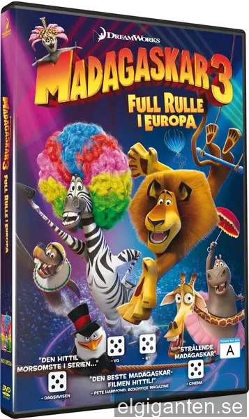Madagaskar 3 - Full rulle i Europa (DVD)