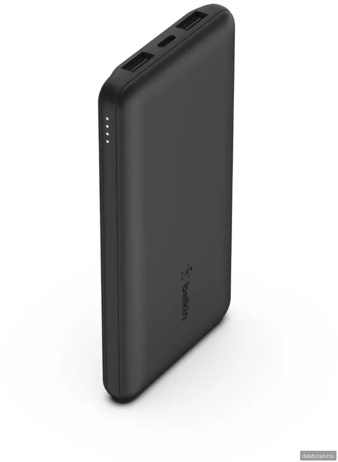 Belkin 10K Power Bank w/USB-C 15W - Black PowerBank - Svart - 10000 mAh