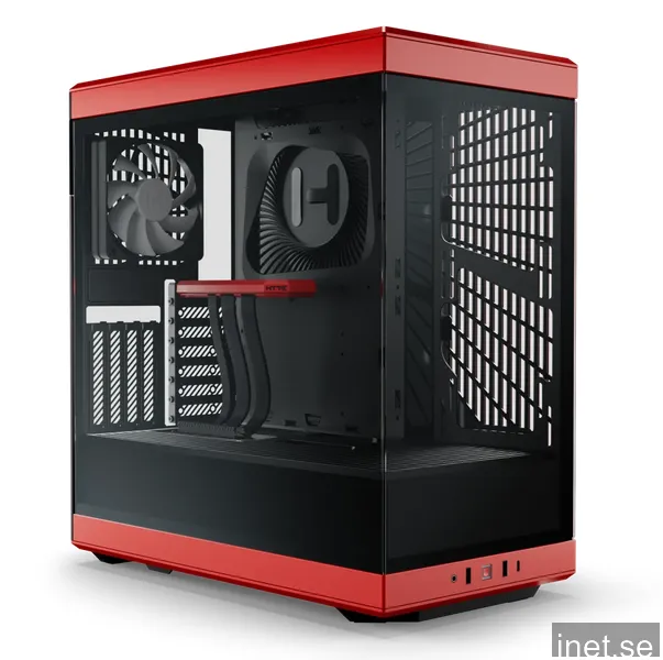 HYTE Y40 - Red - Chassi - Miditower - Röd