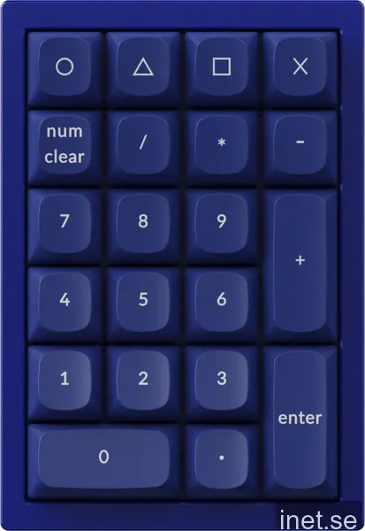 Keychron Q0 QMK/VIA Custom Numpad Blå