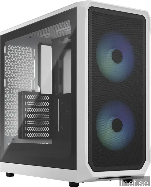 Fractal Design Focus 2 RGB - White TG Clear Tint - Chassi - Miditower - Vit