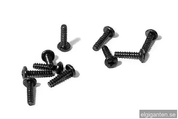 HPI Racing HZ568 – platt huvudskruvskruv M3 x 12 mm (10 st)