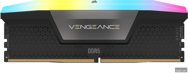32 GB (2x16GB) DDR5-5200 Corsair Vengeance RGB CL40 - Svart