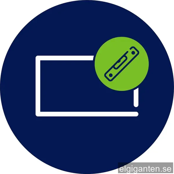 Installation av TV på vägg (Väggfäste säljes separat)