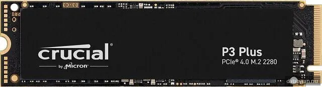 500 GB Crucial P3 Plus SSD, M.2 2280 NVMe PCIe 4.0