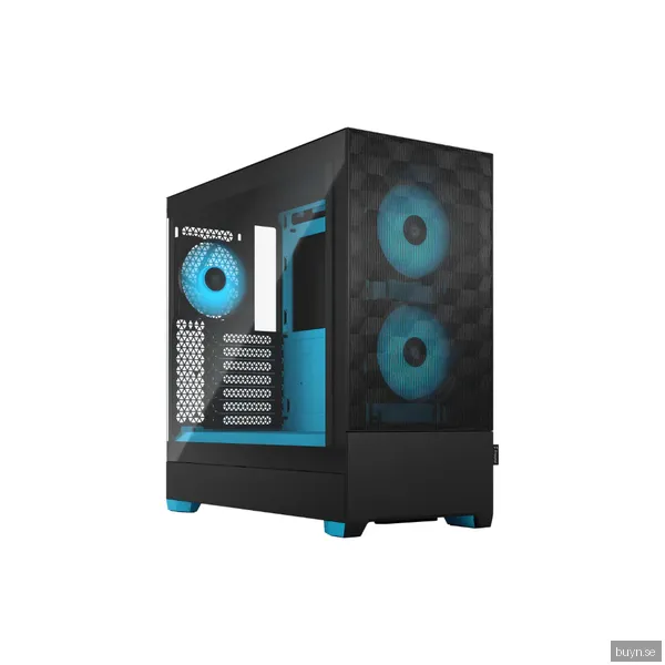 Fractal Design Pop Air RGB - Cyan Core TG Clear Tint - Chassi - Miditower - Blå