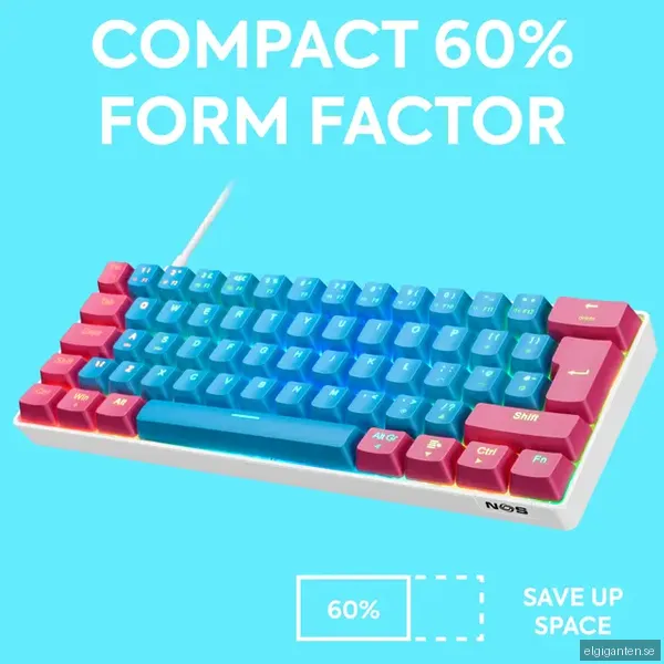 NOS C-450 Mini PRO RGB gaming tangentbord (lollipop)