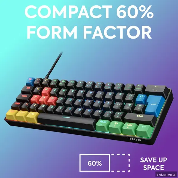 NOS C-450 Mini PRO RGB gaming tangentbord (tetriz)