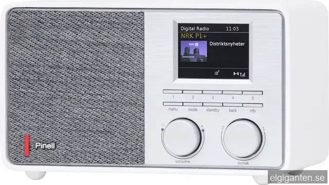 Pinell Supersound 201 DAB+/FM-radio (vit)