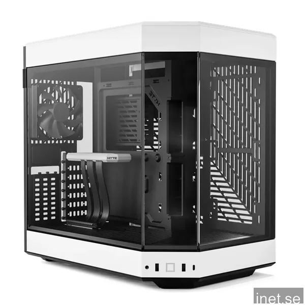 Hyte Y60 Midi Tower, ATX, Tempered Glass - Svart/Vit
