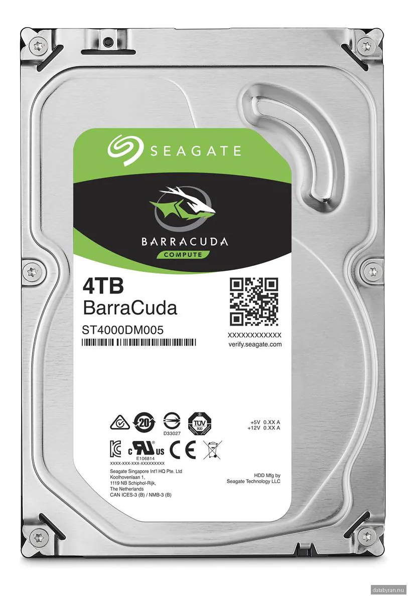 Seagate BarraCuda 3.5" intern HDD (4 TB)