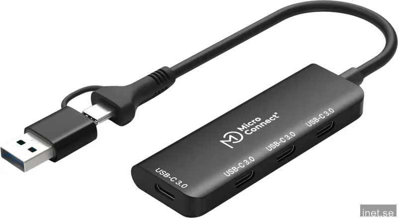 MicroConnect Premium USB-C-hubb 4 portar