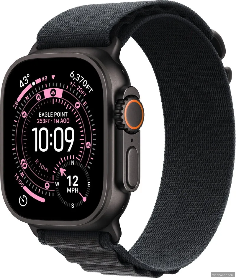 Apple Watch Ultra 3 (49mm) M Titan Bergsloop Svart