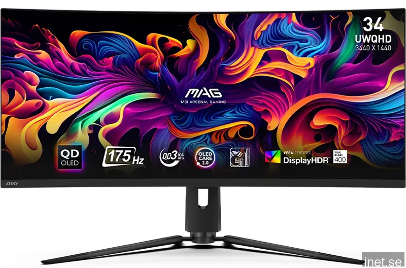 MSI 34" MAG 341CQP OLED WQHD (1800R) 175 Hz