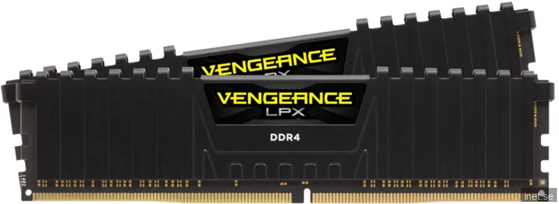 Corsair Vengeance LPX DDR4-3000 - 32GB - CL16 - Dual Channel (2 pcs) - Intel XMP - Svart