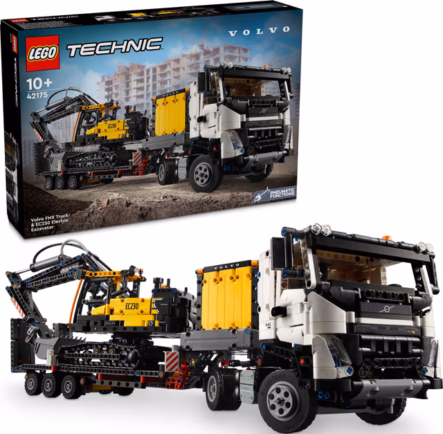 LEGO Technic 42175 Volvo FMX lastbil & EC230 elgrävmaskin