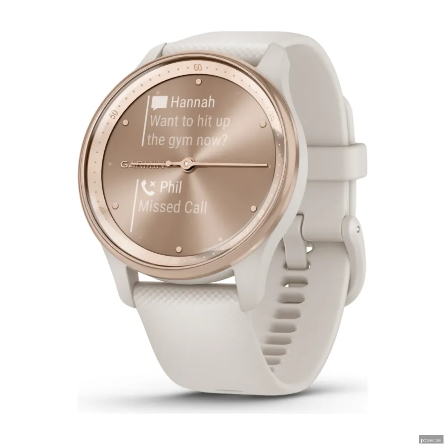 Garmin Vivomove Trend Hybridsmartklocka Ivory peach