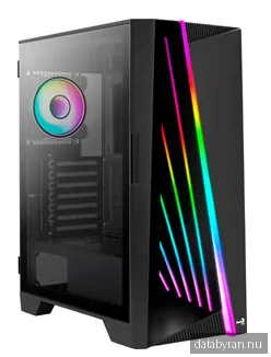 AeroCool Mirage-G-BK-v1 - MDT - ATX - Chassi - Tower - Svart