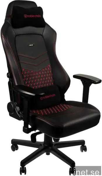 noblechairs HERO Äkta Läder Svart/Röd