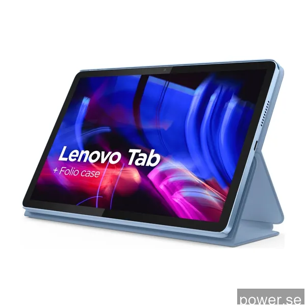 Lenovo Tab 10,1" (inkl. fodralet) Wi-Fi 128 GB surfplatta, Polar Blue