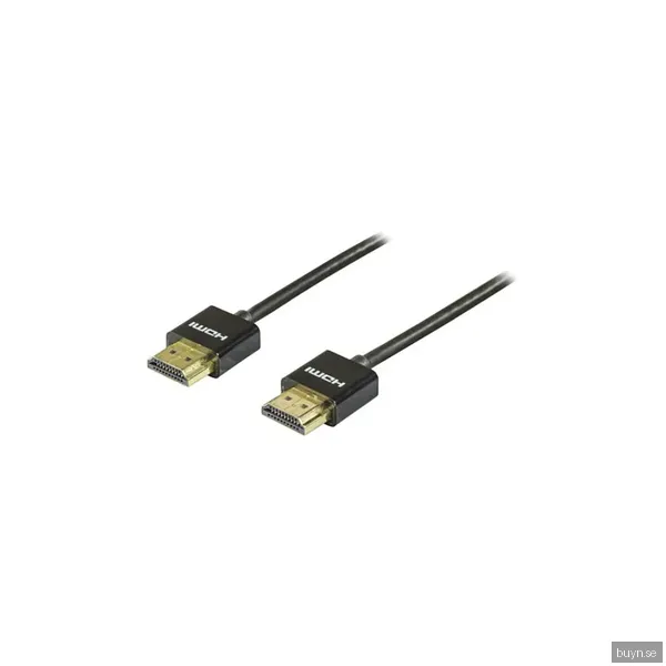 Deltaco tunn HDMI-kabel – 0,5 m, svart