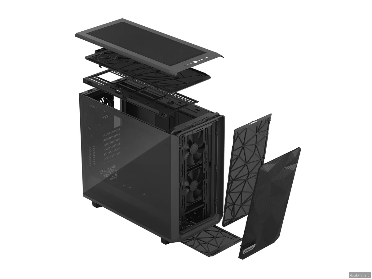 Fractal Design Meshify 2 - Gray TG Light Tint - Chassi - Miditower - Grå